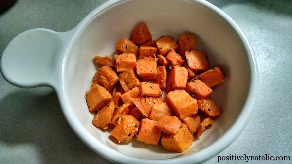 Roasted sweet potatoes